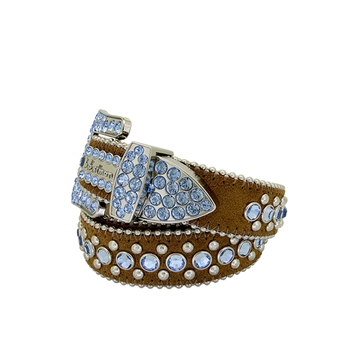 The Skinny Kish - Suede Brown / Lt.Sapphire - Image 3