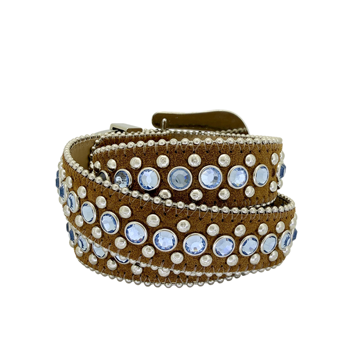 The Skinny Kish - Suede Brown / Lt.Sapphire - Image 4