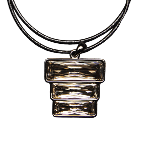 Triple Stack Necklace - Black Diamond
