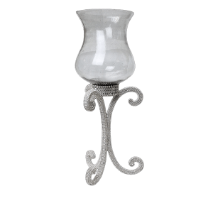 CDH-253-Clear- L bb Simon Swarovski crystal Candle holder