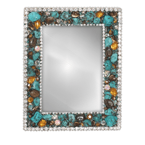 F-102-TURQ-M bb Simon Swarovski crystal frame