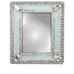 F-104-BABY BLUE-M bb Simon Swarovski crystal frame