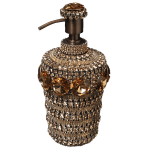 HSD-100-27 Gold Swarovski Crystal Soap Dispenser