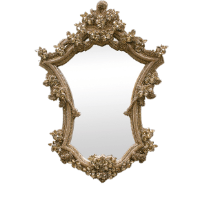 M-200-GOLD BB Simon Gold Large Bling Mirror