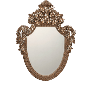 M-202-BB Simon Gold Framed Wall Bling Mirror