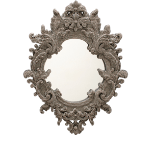 M-203-7 BB Simon Black Diamond Swarovski Mirror