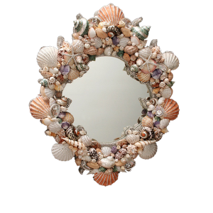 M-533 BB Simon Gold Round Diamond Mirror