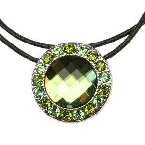 Circle Pendant - Olivine