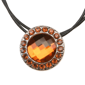 Circle Pendant - Smokey Topaz