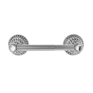 TPH-100-Clear B.B.SIMON Clear Swarovski Chrome Toilet Paper Holder