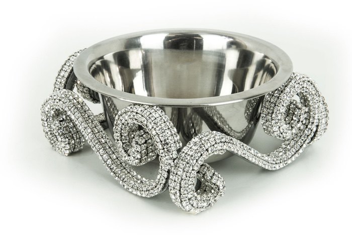 bling dog bowls
