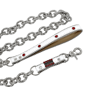 BB Leash - White Ruby
