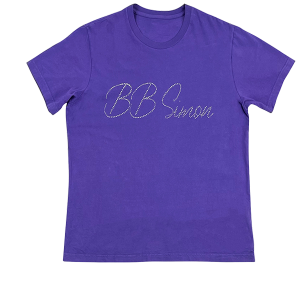 Signature Tee -Purple Hem