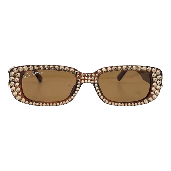 BB Crystal Sunglasses - Golden Brown - B.B. Simon®
