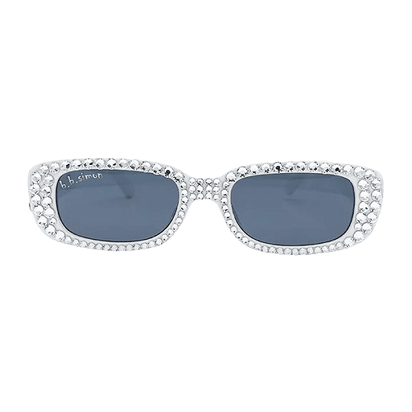 BB Crystal Sunglasses – Pure White - B.B. Simon®