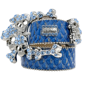 Blue Fish Scale Skull Pile