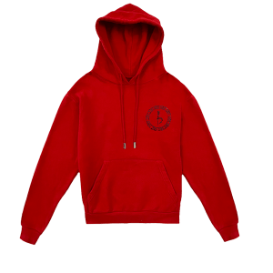 Emblem Hoodie - Red/Hematite