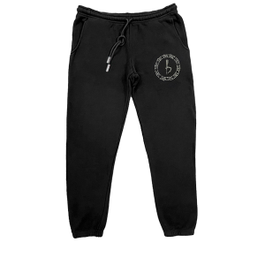 Emblem Sweatpants - Black/Clear