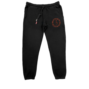 Emblem Sweatpants - Black/Red