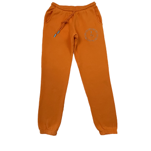 Emblem Sweatpants - Orange/Chrome