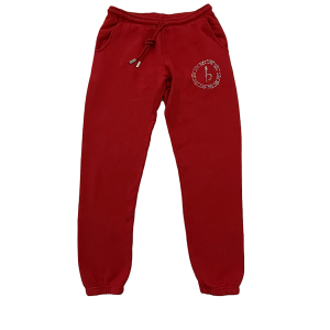 Emblem Sweatpants - Red/Chrome