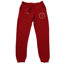 Emblem Sweatpants - Red/Clear