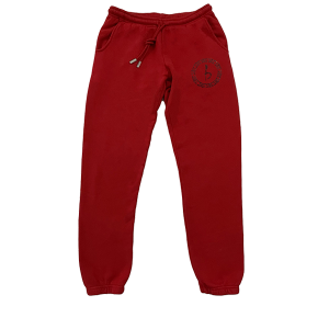 Emblem Sweatpants - Red/Hem