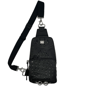 Sling Bag - Black Croc