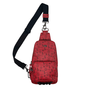 BB Pattern Sling Bag - Red