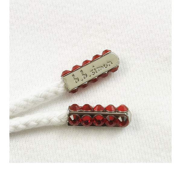 Emblem Zip Up Hoodie - White/Red - Image 4