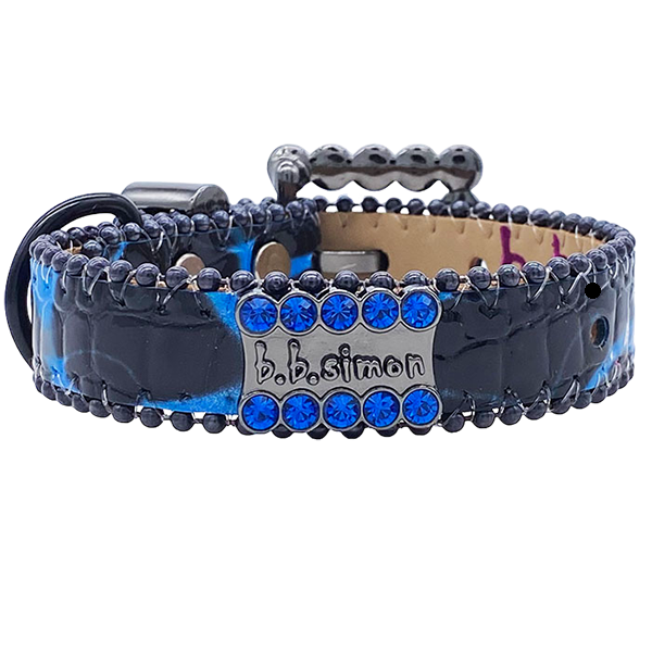 Pet Collar Electric Blue B.B. Simon®