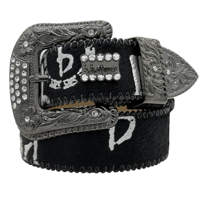 Acid Washed Pony Hair Trojan Classic Black/Silver