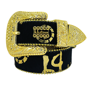 Acid Washed Pony Hair Trojan Classic Black/Gold