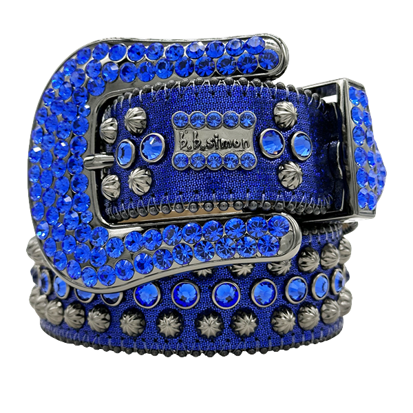 BBSIMON BELTS WITH ITALIAN LEATHER AND SWAROVSKI CRYSTAL MADE IN USA