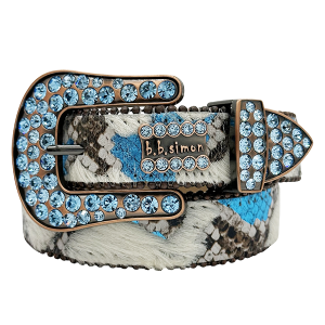 The Skinny Classic - Acid Wash Blue Snake