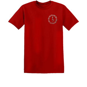 Emblem Tee - Red/Clear