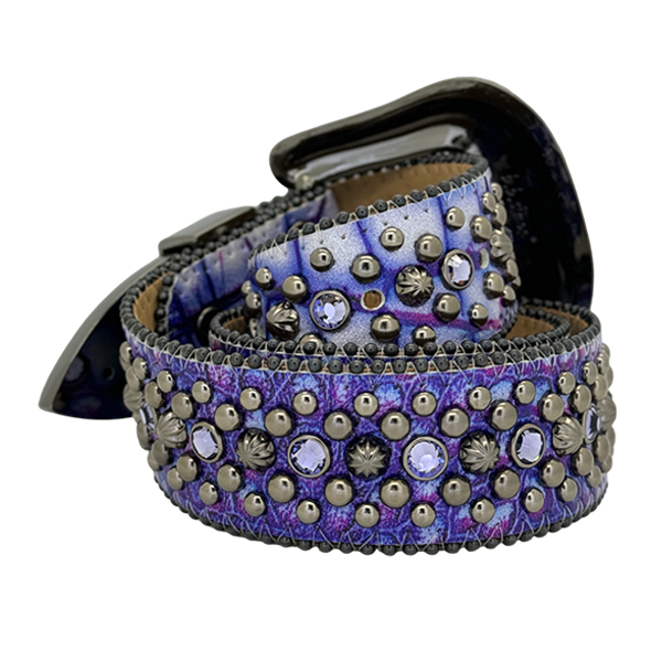 Trojan Leather Croc Purple – B.B. Simon®