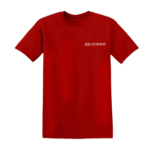 BB Simon Logo Tee - Red/Clear