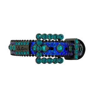 Pet Collar Blue Pearl