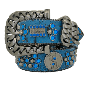 Cuban b' Chain Capri Blue/Black