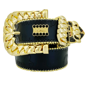 Classic Curb Chain Black/Gold Jet