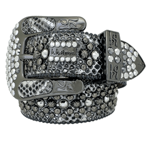 Double b Trojan- Silver Coiled Serpent/Black Chrome