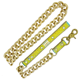 BB Leash - Iridescent Gold Python
