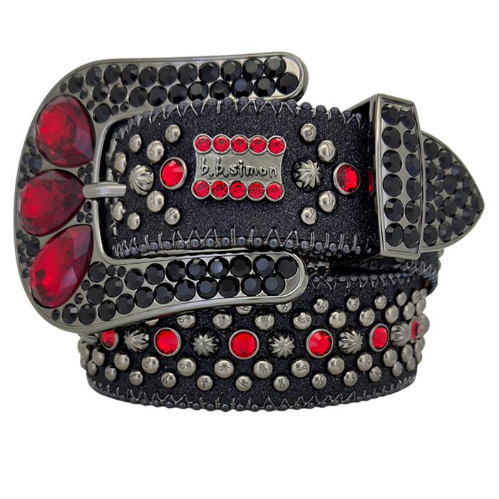 Vivian - Red Garnet - Black Static/Jet - B.B. Simon®