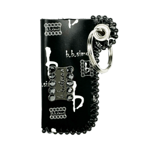 Retractable Lighter Holder - Black BB Pattern/Jet Hematite