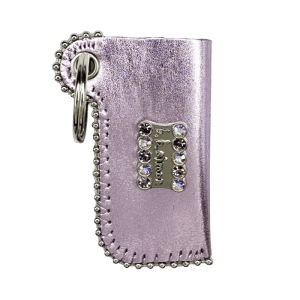 Retractable Lighter Holder - Sheen Pink