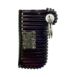 Retractable Lighter Holder - Black Rainbow Volcano