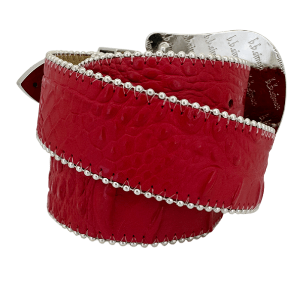 Classic- Red Croc /Lt.Siam-Silver - B.B. Simon®