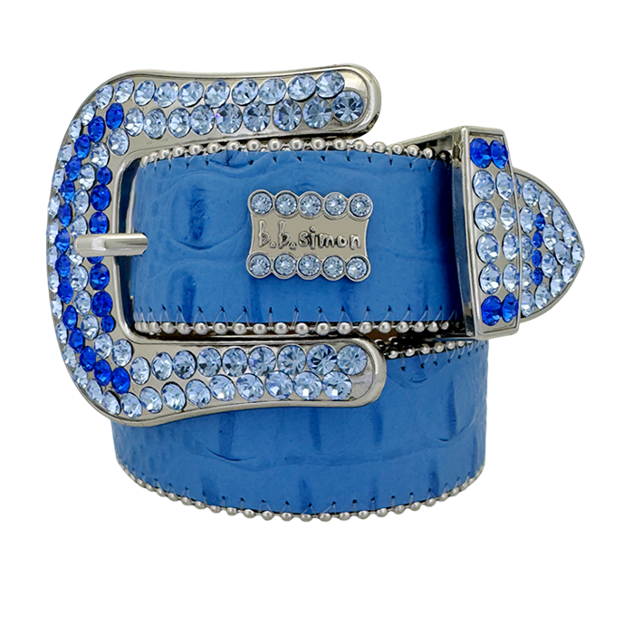 Classic- Blue Croc /Sapphire-Silver - B.B. Simon®