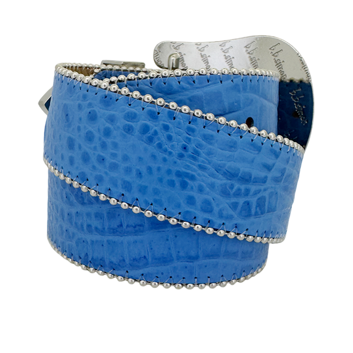 Classic- Blue Croc /Sapphire-Silver - B.B. Simon®